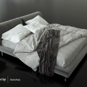 Modern Upholstered Bed Model