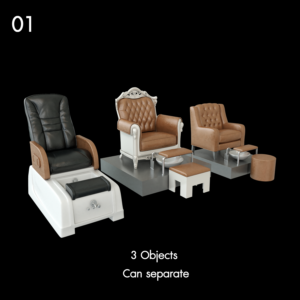 Model Hair Salon Furniture Set