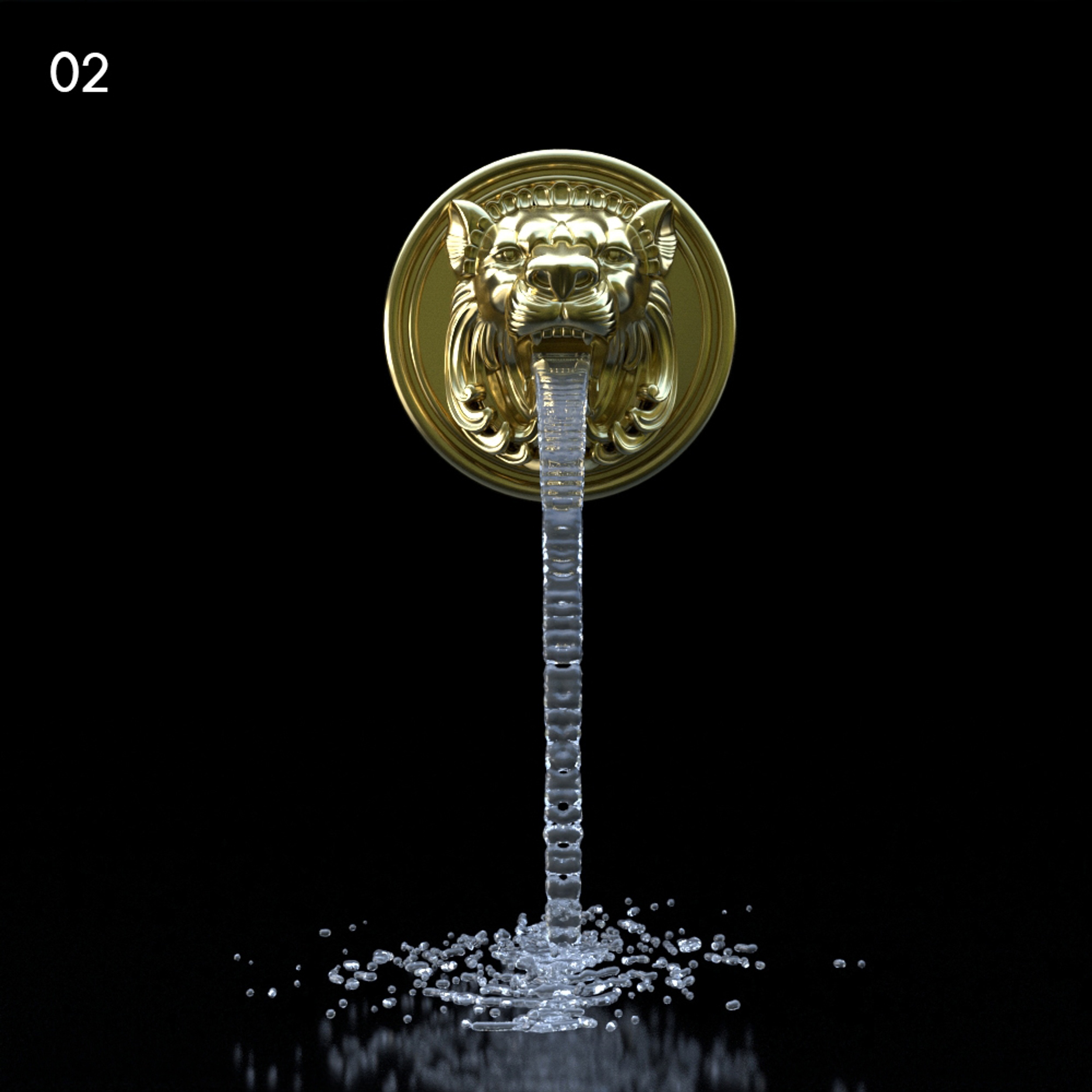 Lion Head Fountain Proxy Model