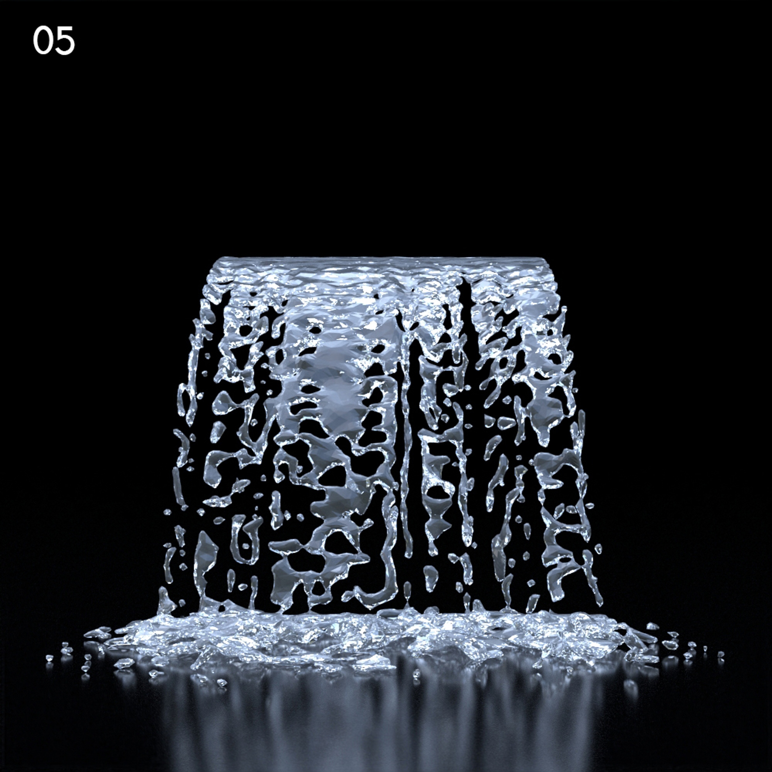 Waterfall Proxy Model for SketchUp with V-Ray