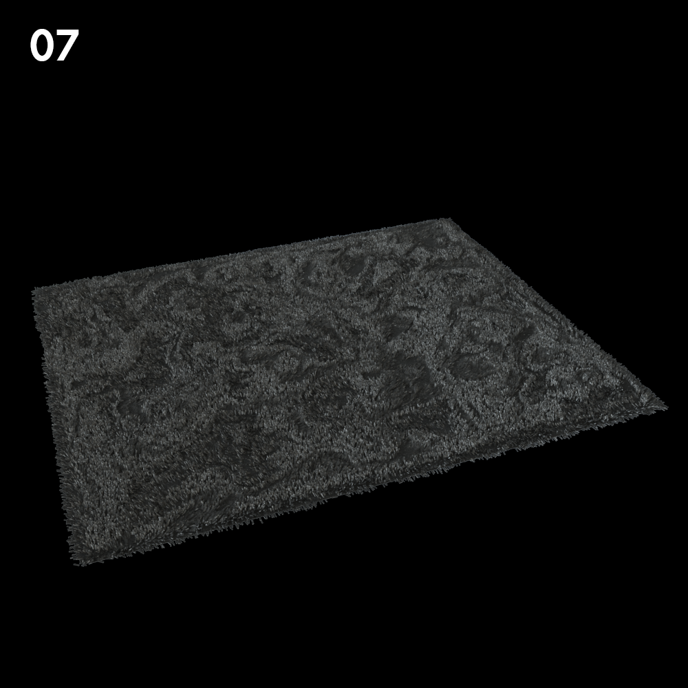 Premium Black Carpet Proxy Model for SketchUp