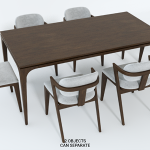 Modern Dining Table and Chairs Set