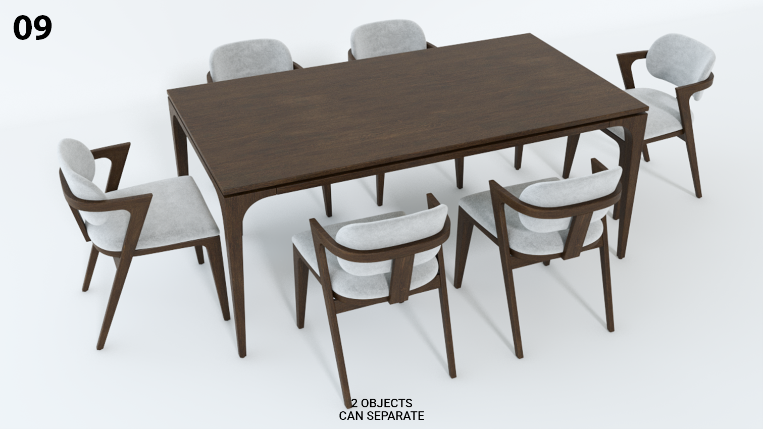 Modern Dining Table and Chairs Set
