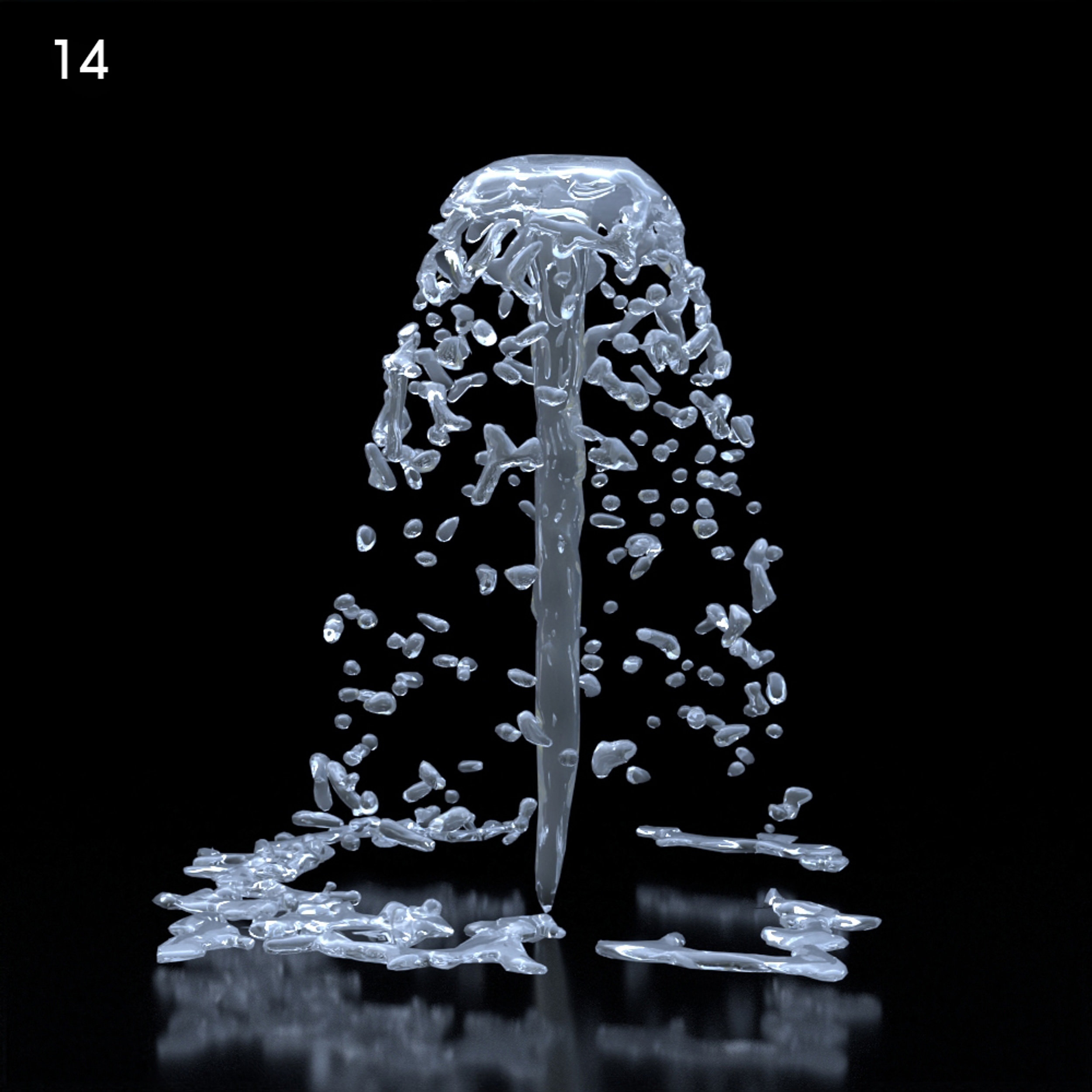 Fountain Proxy Model for SketchUp with V-Ray