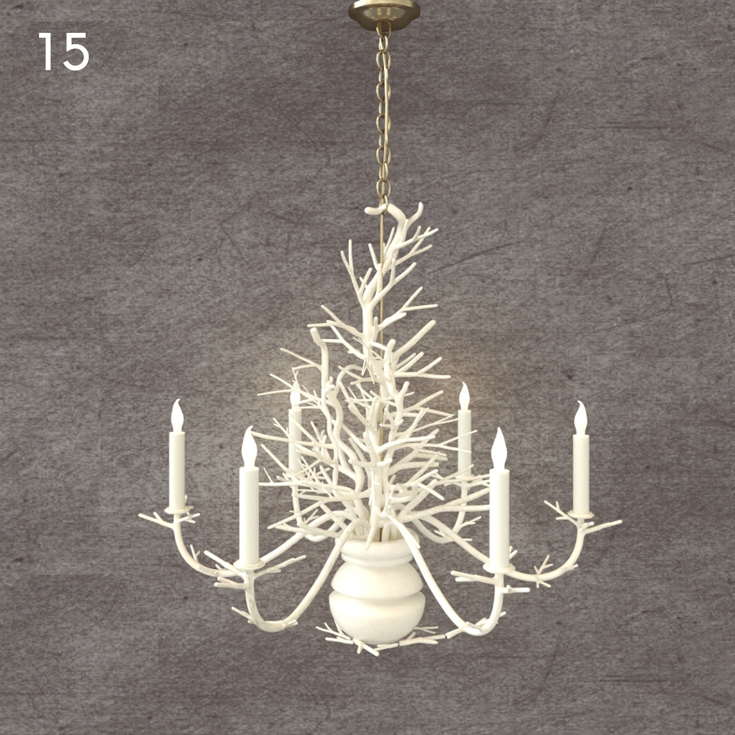 Elegant White Chandelier
