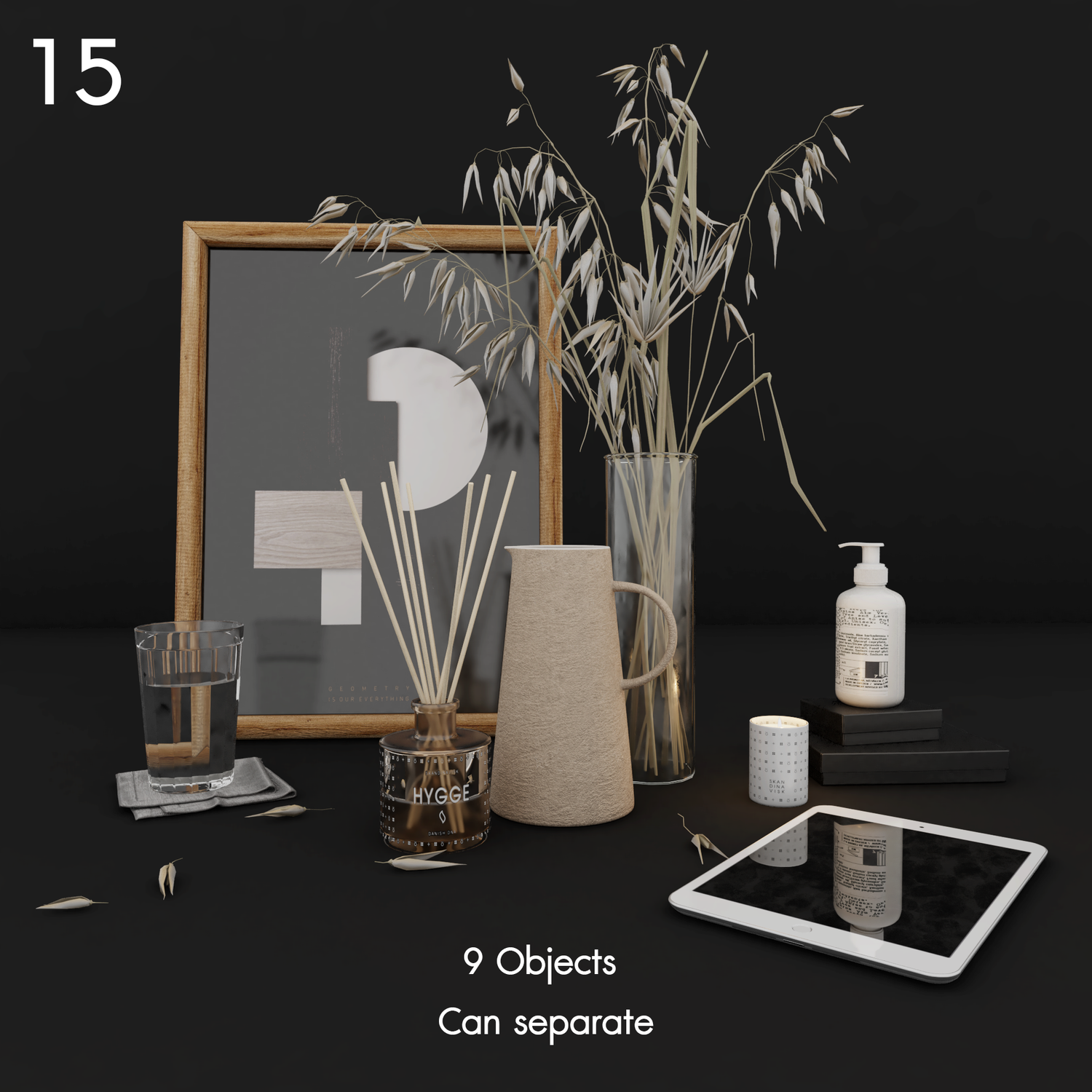 Decorative Set with Oats