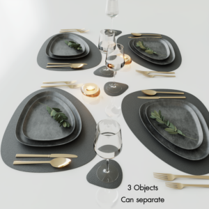Elegant Table Setting Model