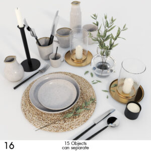 Rustic Tableware Set