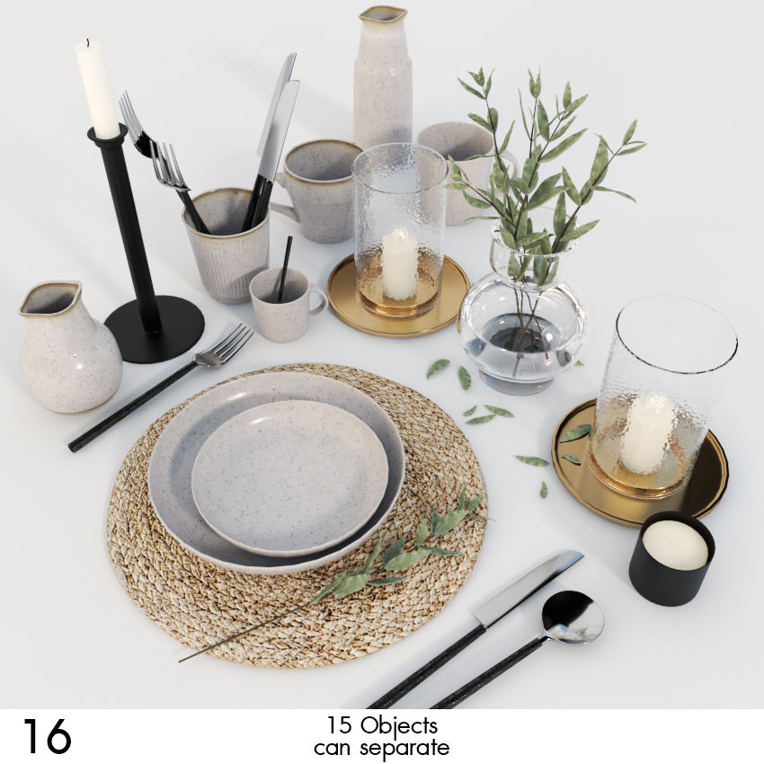 Rustic Tableware Set