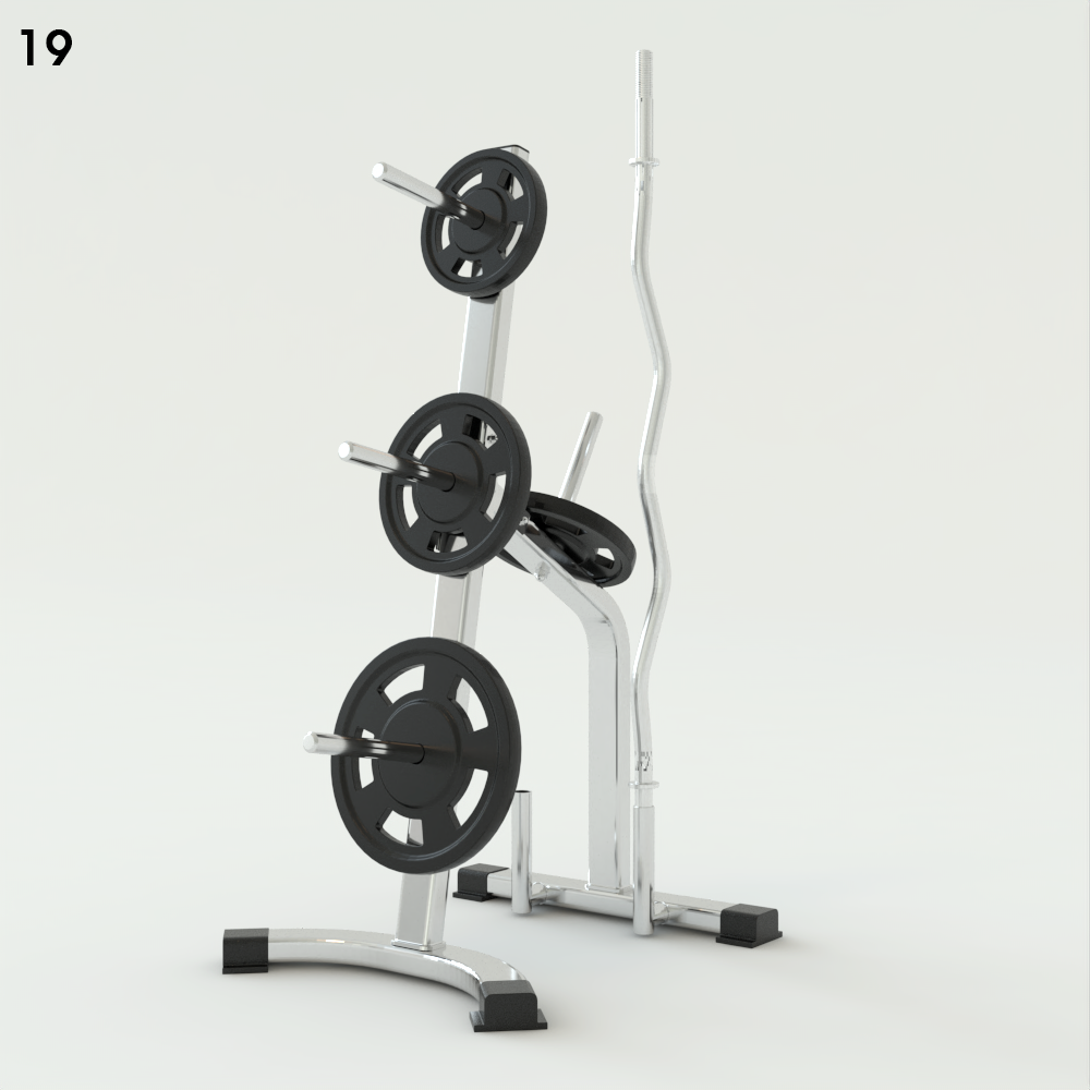 CGAxis Weightlifting Equipment Model