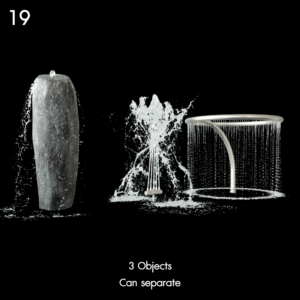 Elegant Water Fountain Model