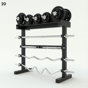 Weight Rack with Barbell Set