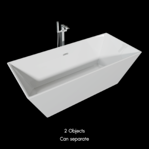 Modern Bathtub Proxy Model for SketchUp with V-Ray