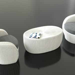 Lounge Chair with Ottoman