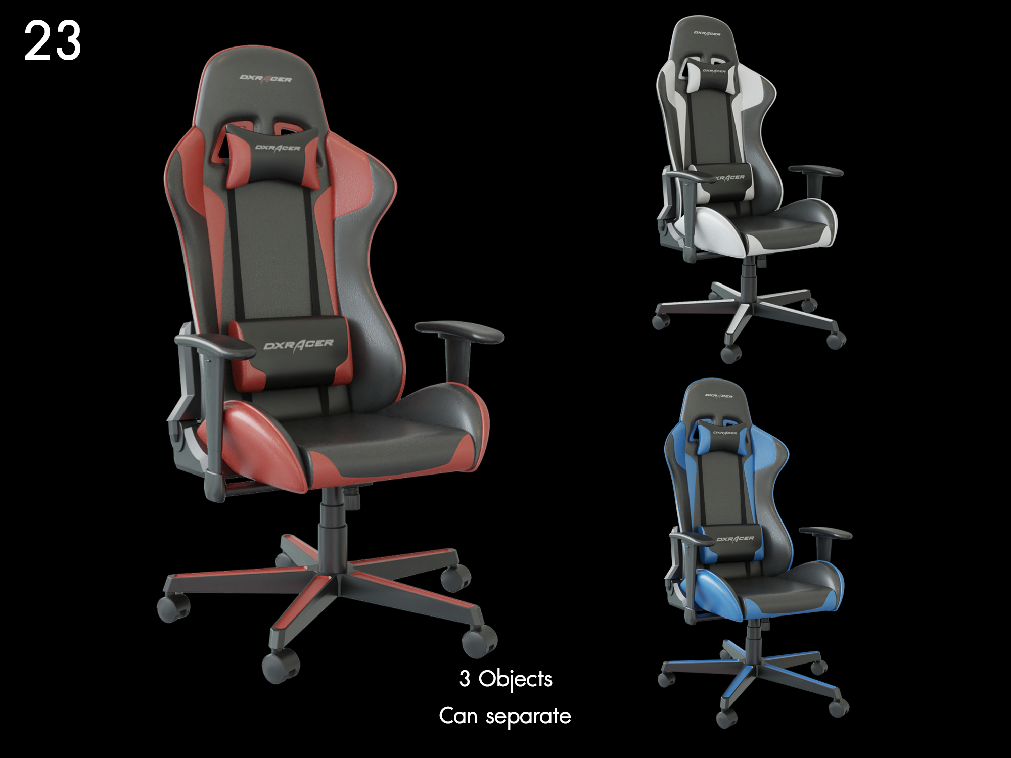DXRacer Gaming Chair Proxy Model