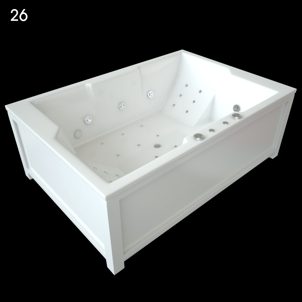 Dorodo Bathtub Proxy Model for SketchUp with V-Ray