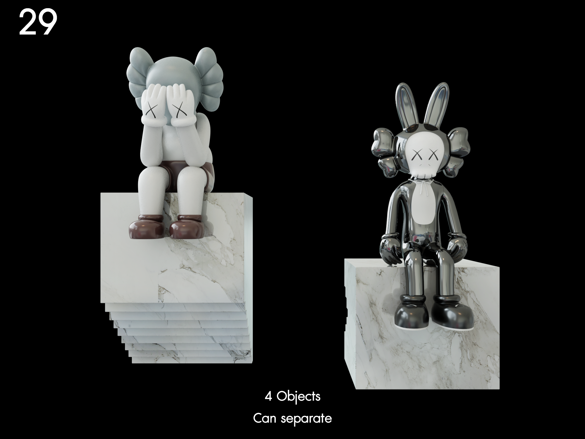 Toy Model - Kaws Inspired Art