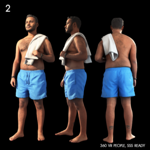 Shirtless Man with Towel