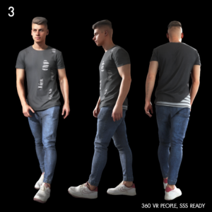 Handsome Walking Man Proxy Model
