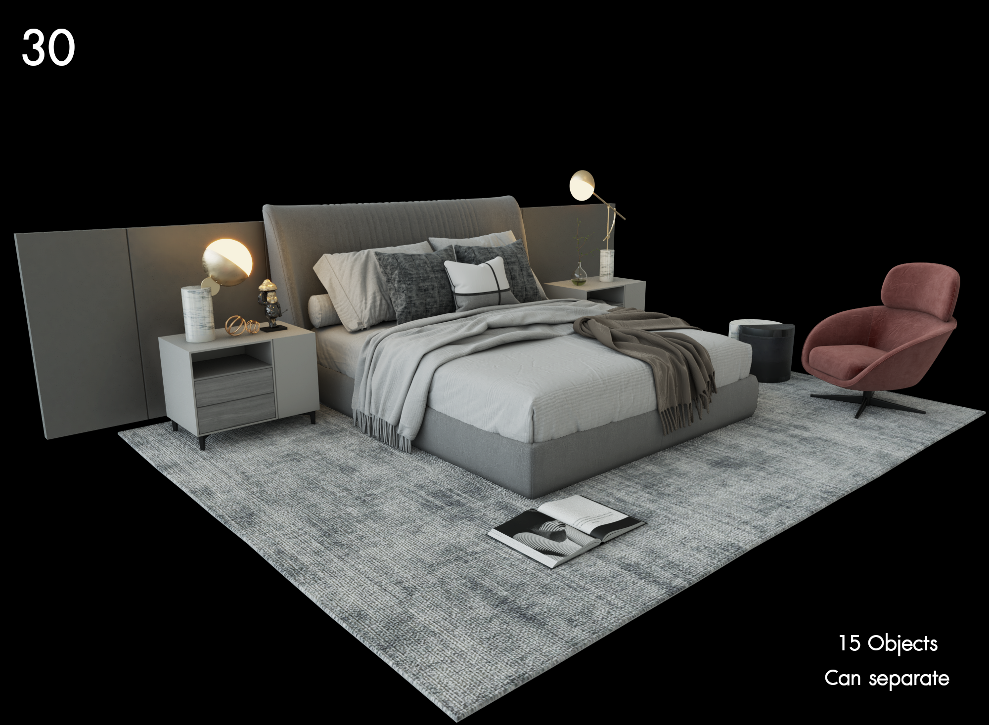 Modern Bedroom Decor Proxy Model