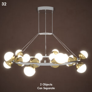 Modern Chandelier with Spheres
