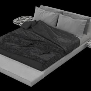 Modern Bedroom Duvet and Nightstand Set