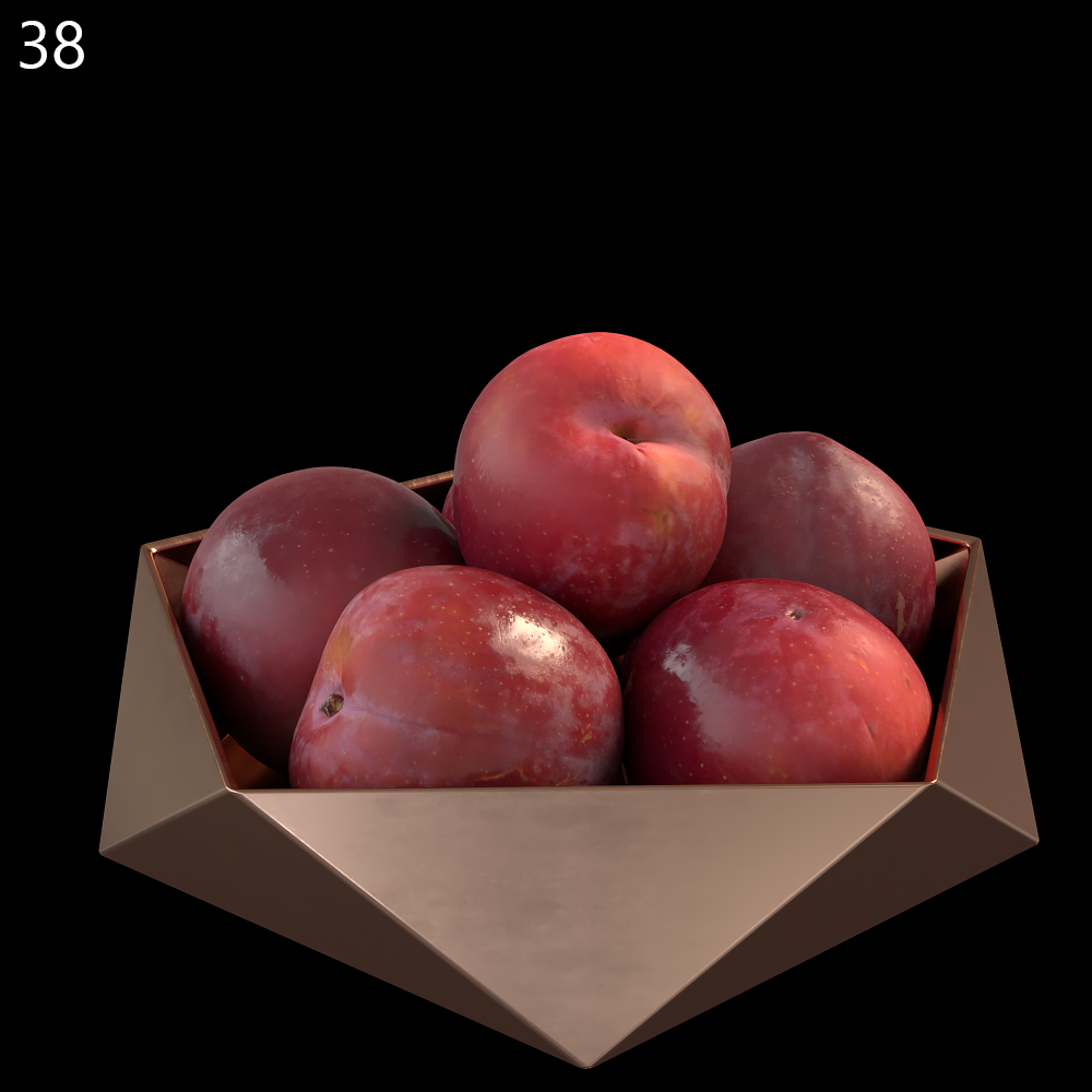 Plums in Decorative Bowl