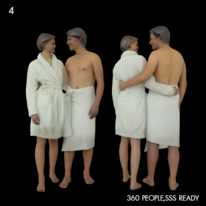 Spa Couple V-Ray Proxy Model