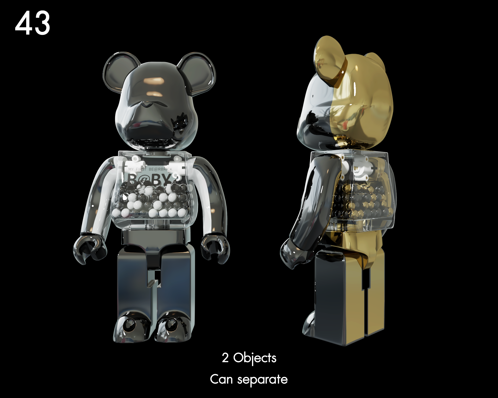 Toy Bearbrick Model