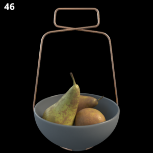 Decorative Fruit Bowl with Pears