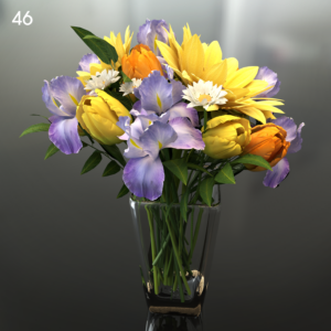Premium Flower Vase for SketchUp with V-Ray