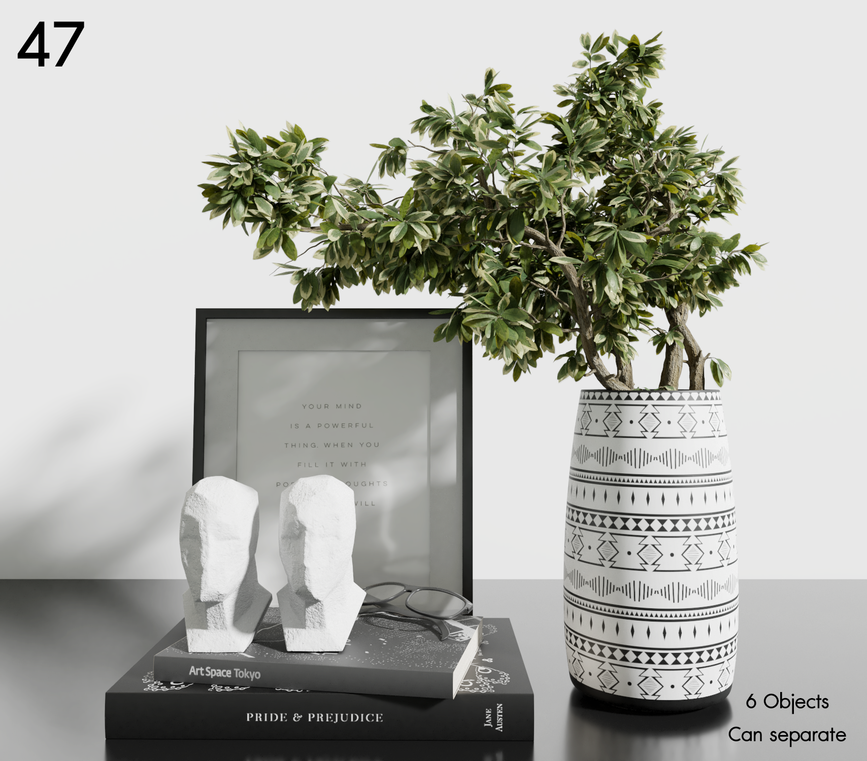 Decorative Green Bouquet Set