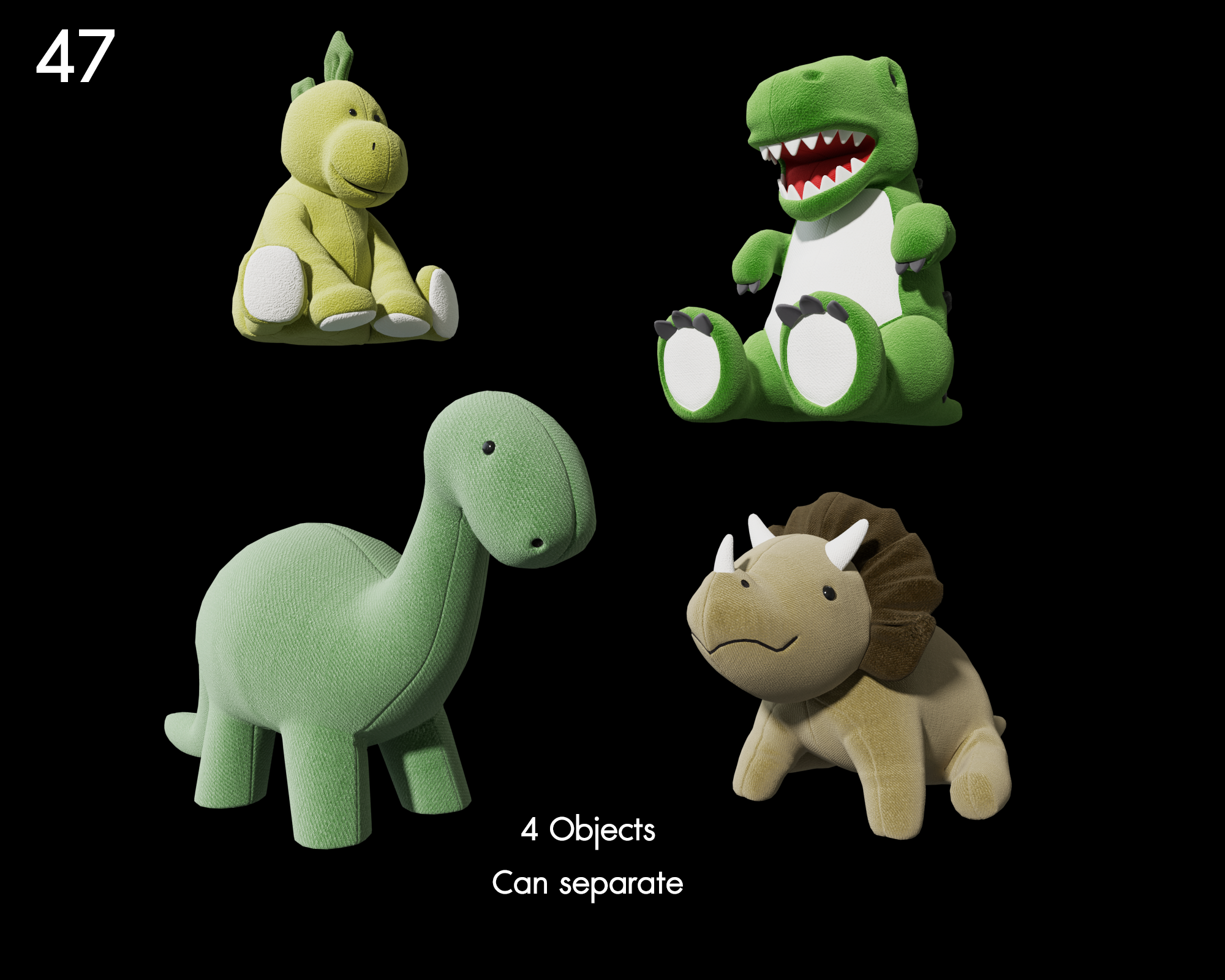 Plush Dinosaur Toy Set
