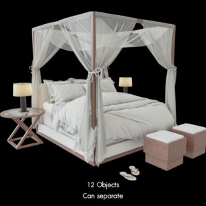 Desert Modern Canopy Bed
