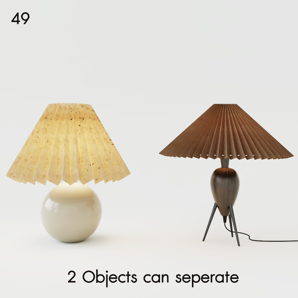 Stylish Table Lamps Proxy Model for SketchUp with V-Ray