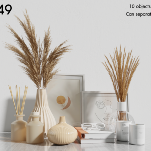 Decorative Dried Flowers Set