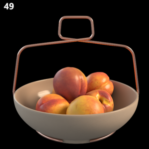 Peach Bowl with Fresh Peaches