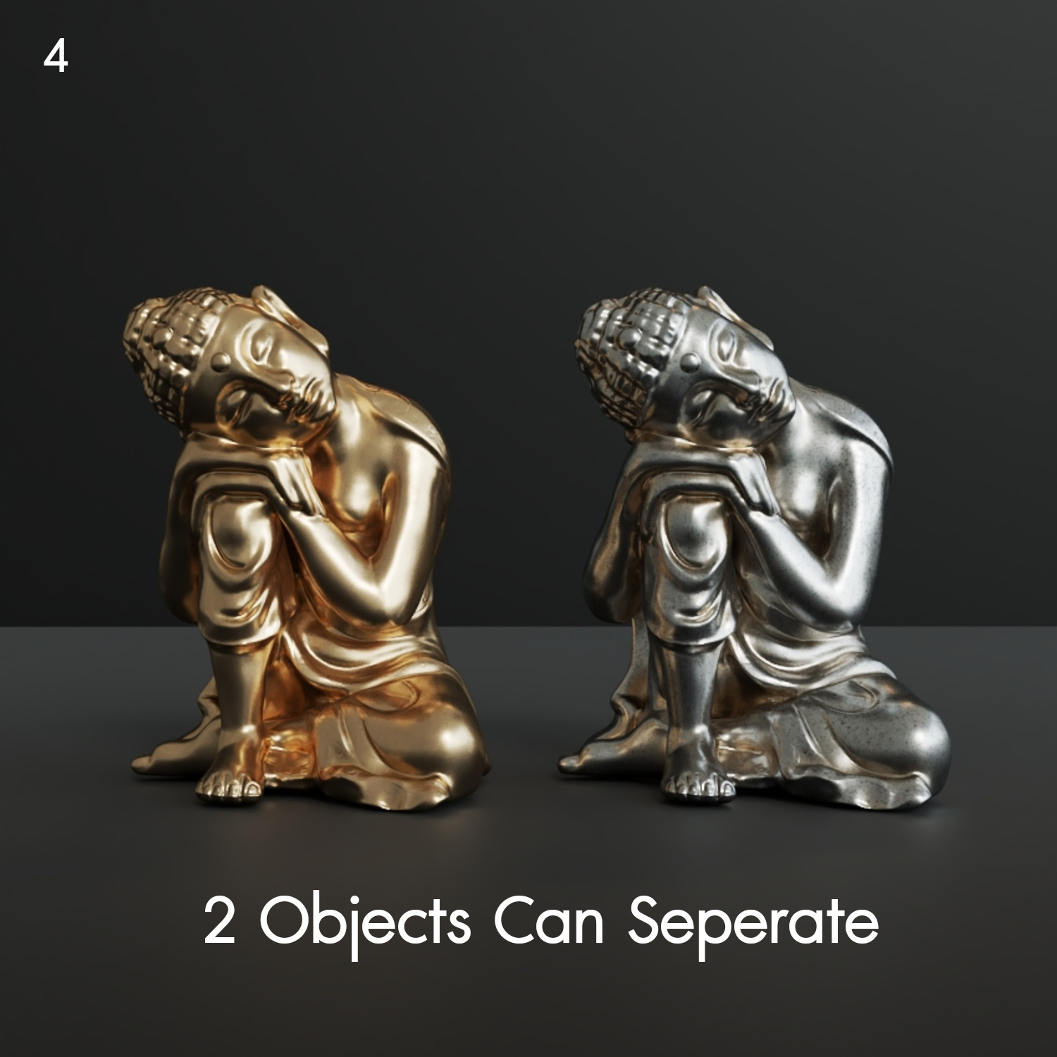 Buddha Kneeling Figure