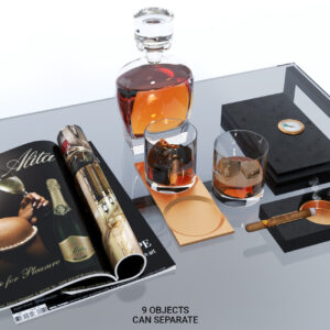 Whiskey Decor Set