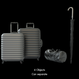 Wardrobe Block Suitcase Set