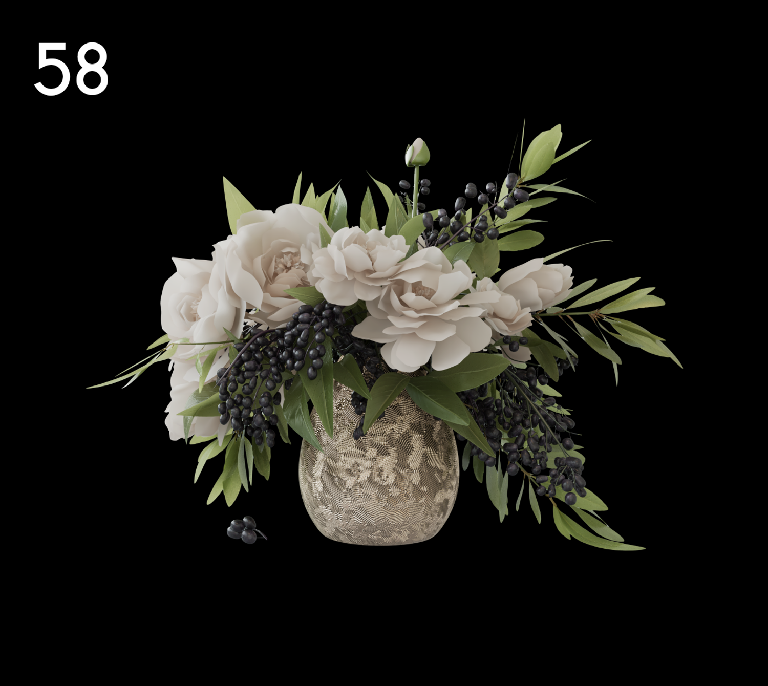 Elegant Floral Arrangement Proxy Model for SketchUp