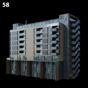 Modern Apartment Building Model