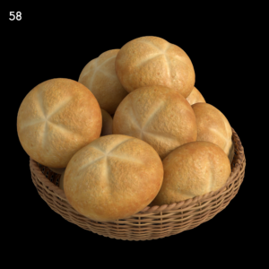 Realistic Bread Rolls Proxy Model for SketchUp