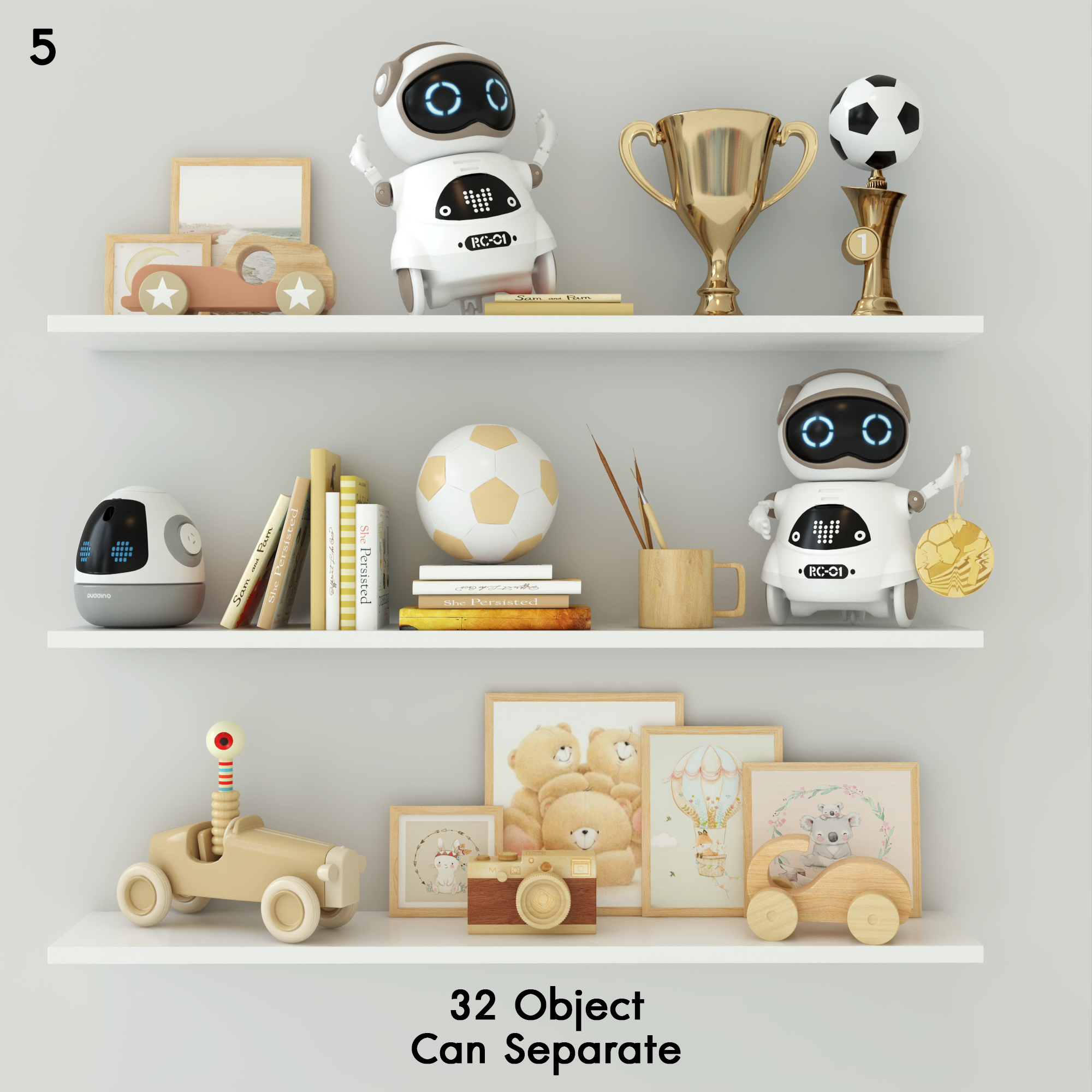 Toys and Furniture Set