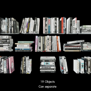 Modern Book Collection Proxy Model for SketchUp with V-Ray