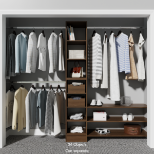 Melamine Reach In Closet