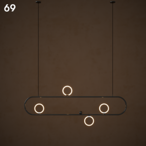 Modern Pendant Light with Rings