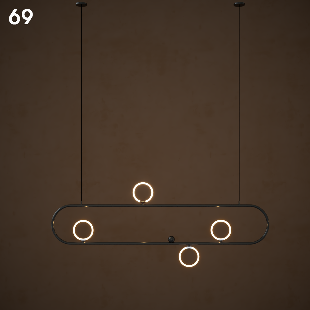 Modern Pendant Light with Rings