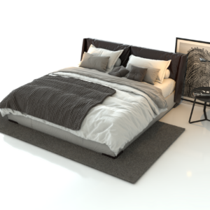 Premium Natuzzifenice Bed Model for SketchUp