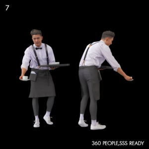 Waiter Proxy Model for SketchUp with V-Ray